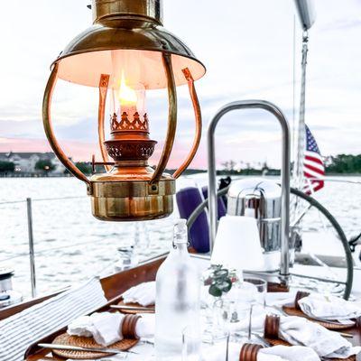 Sunset sailing cruise & dinner at anchor