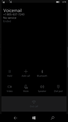 No service screenshot