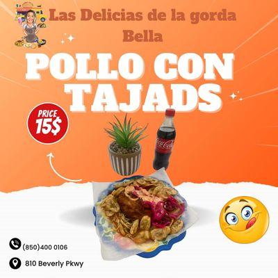 Pollo con tajadas