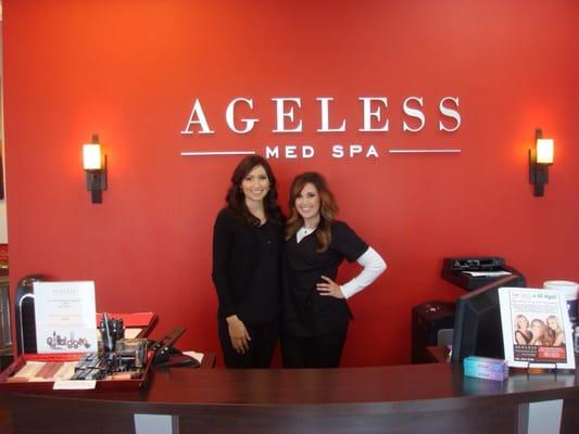 Edith and Kristen, Our beautiful and talented aestheticians at Ageless Med Spa!!