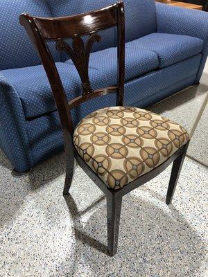 Reupholstered chair