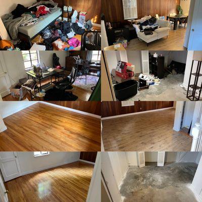 Before and after of my apartment