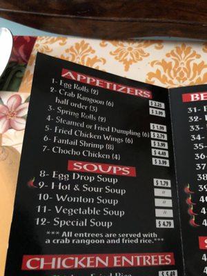 Appetizers and soup