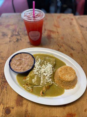 shrimp enchiladas