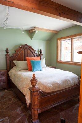 downstairs bedroom at the Casita