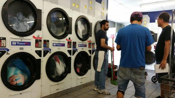 Staff and manager. Excellent laundromat guys!