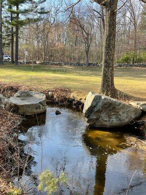 Across the street is The Grist Mill with a beautiful spot for picnicking @ Martha Mary Chapel @ Longfellow's Wayside Inn Sudbury MA