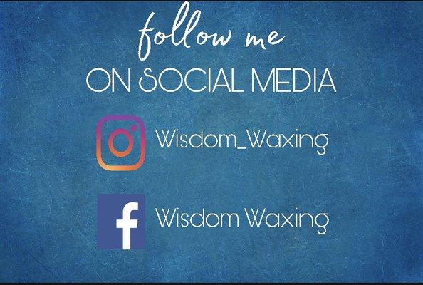 Follow me on social media!