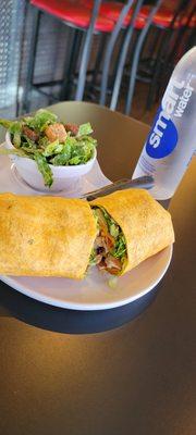 MMG Wrap with side salad.