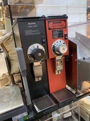 Self-serve coffee grinders