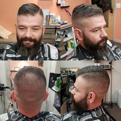 Bald tapered fade