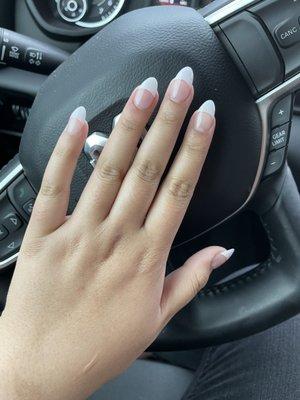 Acrylic French tip