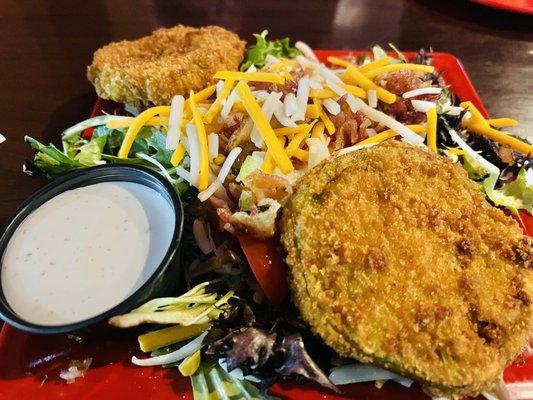 BLT salad (with cheddar sub for feta cheese)