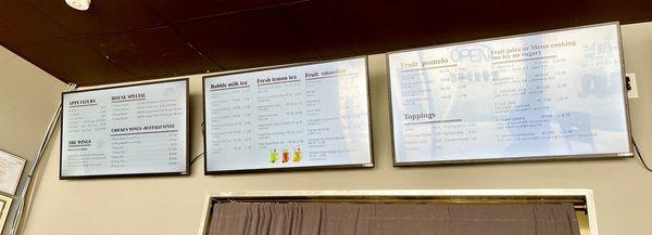 Wall Menu-