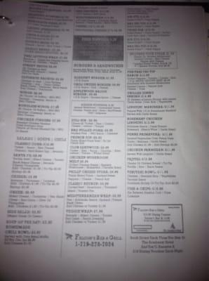 Menu - great happy hour deals 3-6!