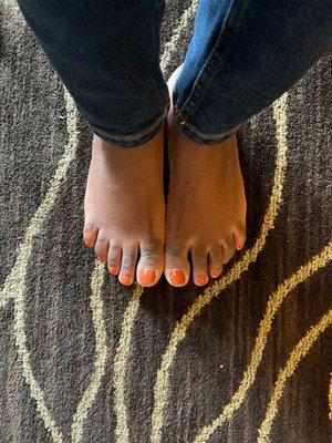 Matching pedicure