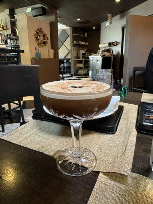 Pumpkin spice espresso martini