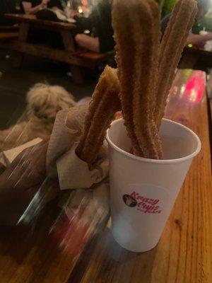 churros order (three freshly made churros)