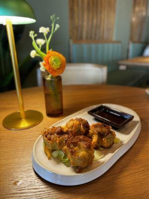 Pork and shrimp fried dumplings