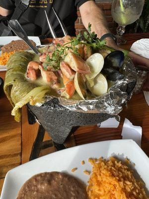 Seafood Molcajate