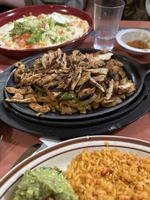 Chicken fajitas