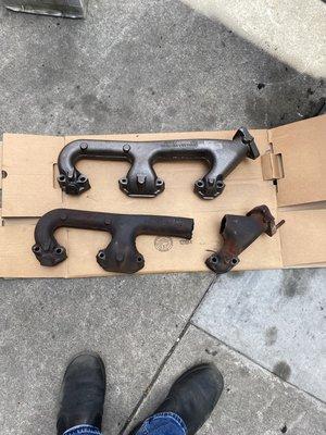 Ops broken exhaust manifold