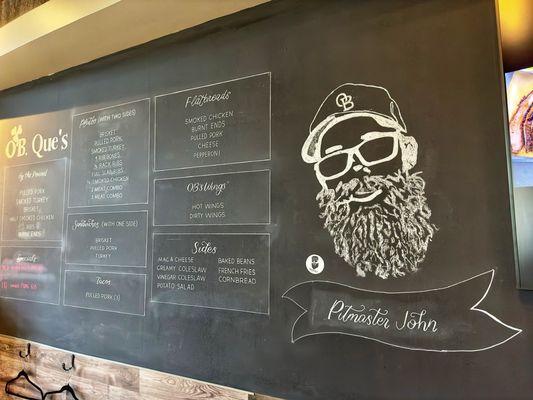 Menu board