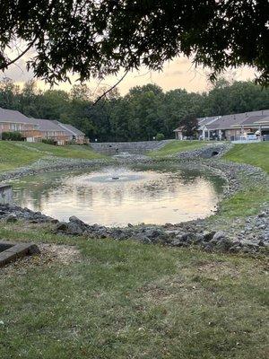 Lake on premises.