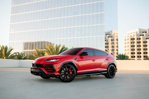 Our Beautiful red urus at our inventory photoshoot