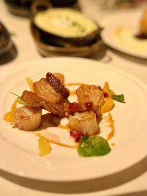 Pan seared scallops