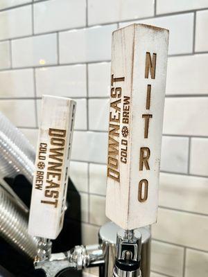 We offer Down East Nitro Cold Brew and their regular Cold Brew blend on tap!!