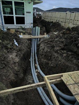 We can help you wiht under ground conduit