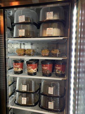 Cookie Sandwiches & pre packed quarts available in our lobby freezer!