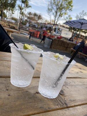 Sapphire + Tonics on the patio. Great outdoor vibes!