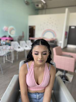 Quinceanera hair and makeup!