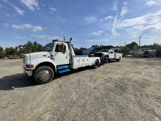 Moving heavy truck