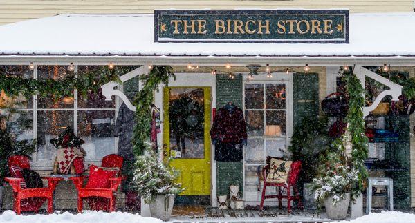 Snowy day at the Birch Store!