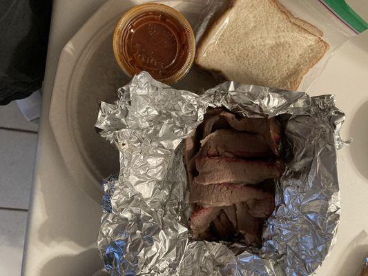 1/2 pound lean brisket