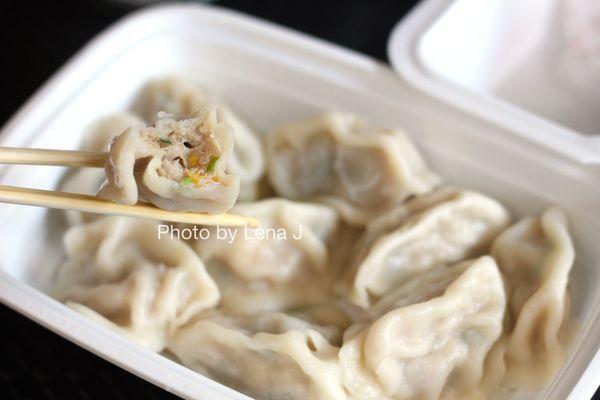 D6 Fish Dumplings (10 pcs) 鱼肉饺子 ($10.45) - fish and corn inside