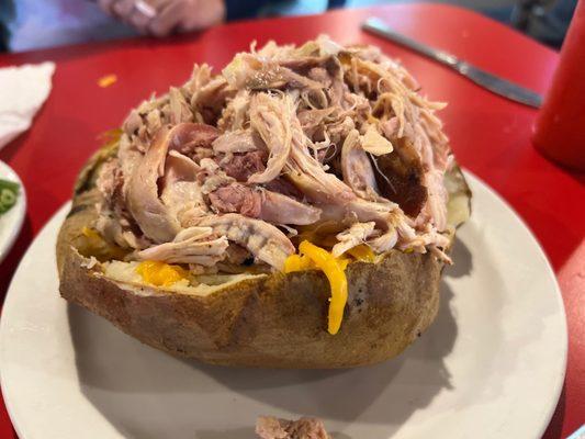 Smoked chicken spud