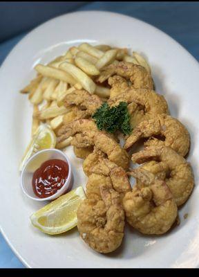 Fried shrimp platter$15.99