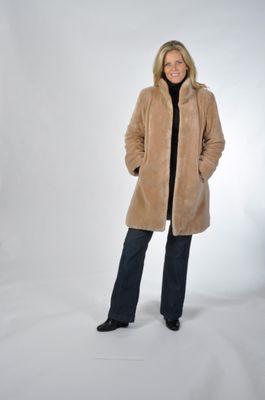 Tan Shearling fur coat