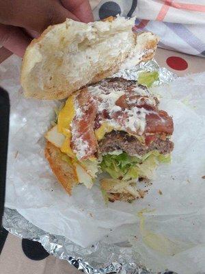 This is a $10 burger?!??! We had to add our own cheese and wound up throwing it out...