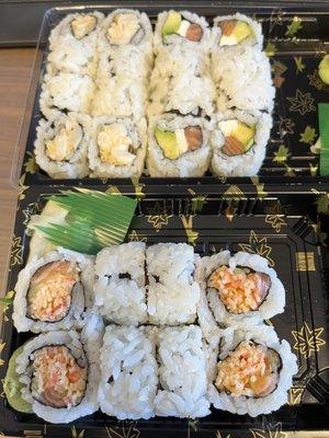 Salmon Crab and Philadelphia Roll