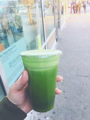 Fresh juice! 20 oz green. They have beet carrot ginger and pineapple juices