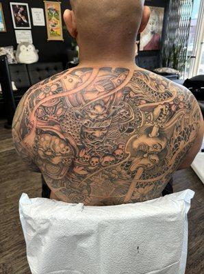 Samurai back piece