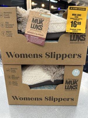 Muk Luks Women's Slippers originally $24.99 got for $12 each. Bought a set of four.