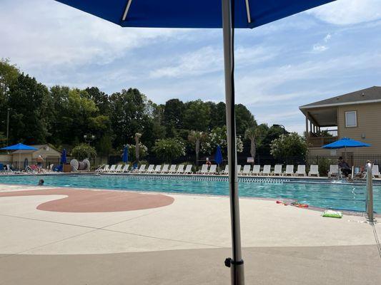 Large outdoor pool area