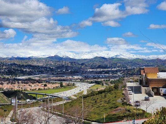 Snow capped mountains from the rainstorm - Feb 2023