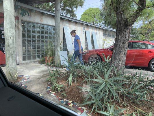 Keeping us all safe with car side service.